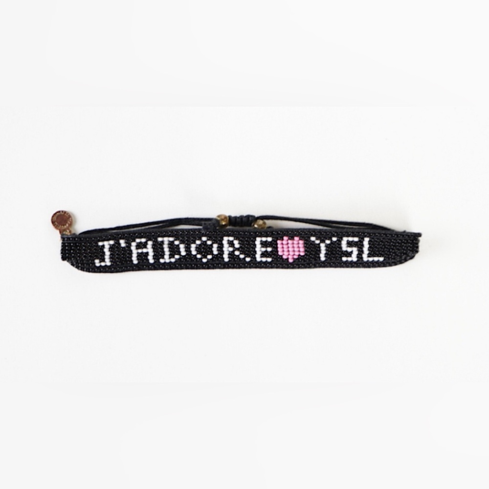 NWT LA Trading Co Stackable Beaded Bracelet J’adore YSL